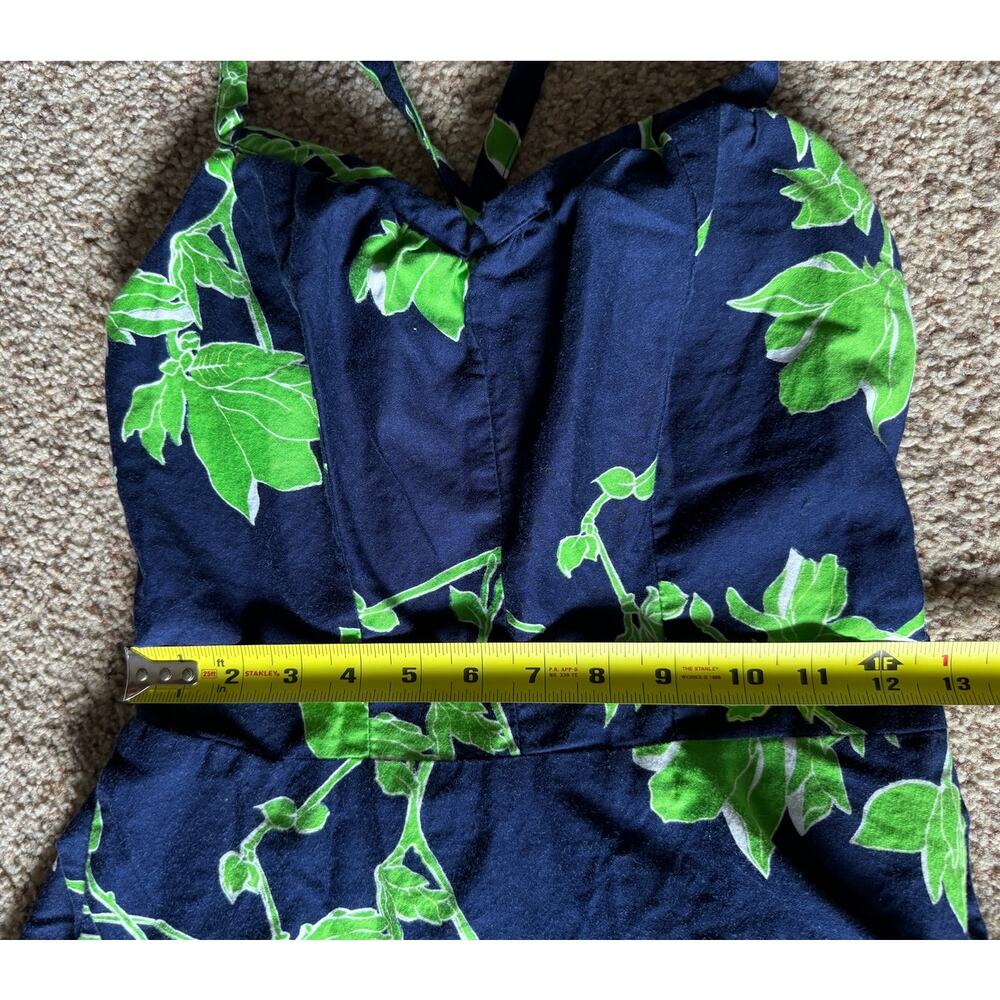 Vintage Retro Mini Dress 50s Pinup Tropical Vacation Travel USA Rockabilly - Picture 6 of 9